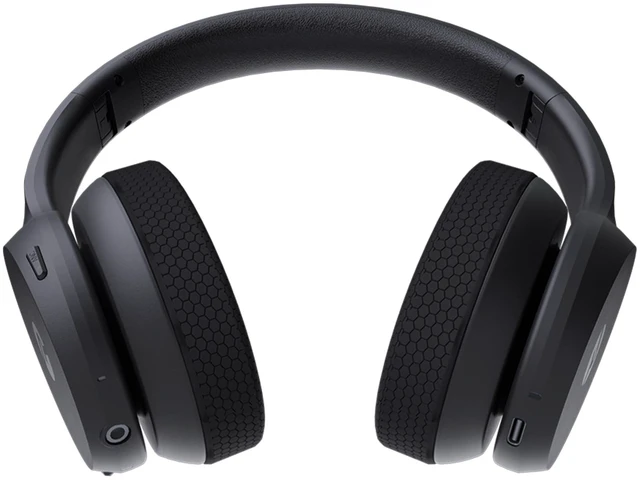 Alt view image 2 of 7 - Fitness Bluetooth Headphones - Over The Ear Running Headphones, Active Noise Cancelling Wireless Headphones + Awareness Mode, Bluetooth Headset with Mic, 45 Hours of Battery Life (Black)