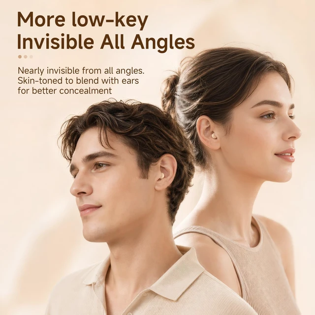 Alt view image 3 of 7 - Small Mini Invisible Earbuds Wireless Bluetooth Ear Buds For Small Ears Discreet Smallest Sleep Earbuds For Small Ears Ear Buds Low Profile Tiny Skin Tone Sleeping Earbuds For Small Ear Canals