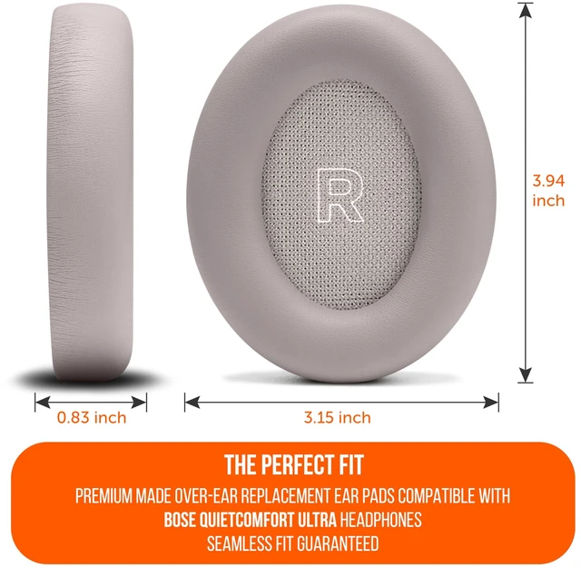 Alt view image 5 of 7 - PadZ QC Ultra - Earpads for Bose QuietComfort Ultra Gen 1 & 2 Made by Wicked Cushions Enhanced Comfort, Thickness & Durability SandStone