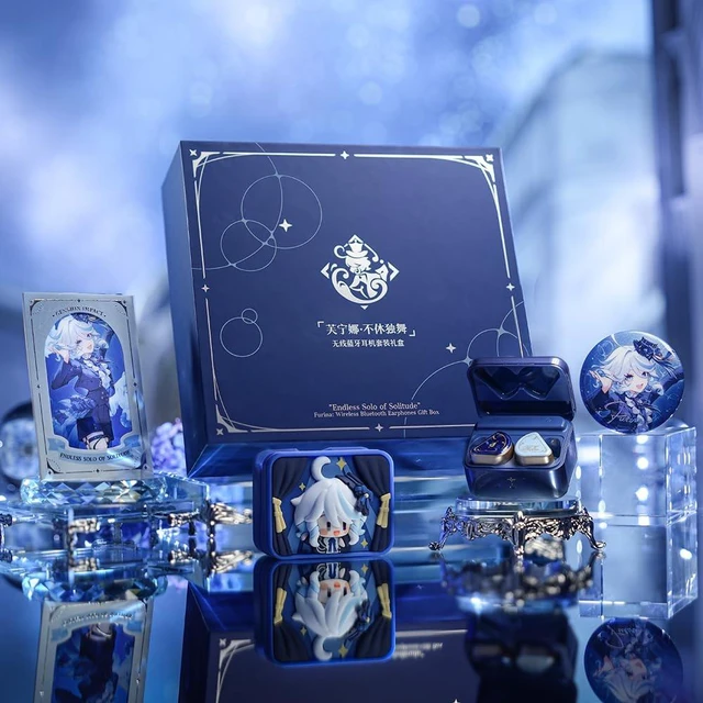 Alt view image 2 of 7 - Genshin Impact Endless Solo of Solitude Furina Wireless Bluetooth Earphones Gift Box