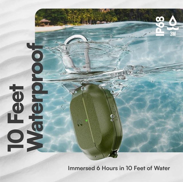 Alt view image 5 of 7 - for Waterproof AirPods Pro 3 Case Lock - Ultra Rugged, Forest Green IP68 Water Proof, Dust Proof, Shockproof Protector, Heavy Duty Protection, Drop Proof Cover, Carabiner for iPods Pro 3rd Gen