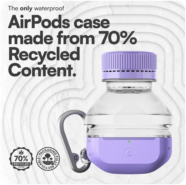 Alt view image 7 of 7 - for Waterproof Airpods Pro 3 Case Lock - Ultra Rugged Wild Lavender IP68 Water Proof, Dust Proof, Shockproof Protector, Heavy Duty Protection, Drop Proof Cover, Carabiner for iPods Pro 3rd Gen