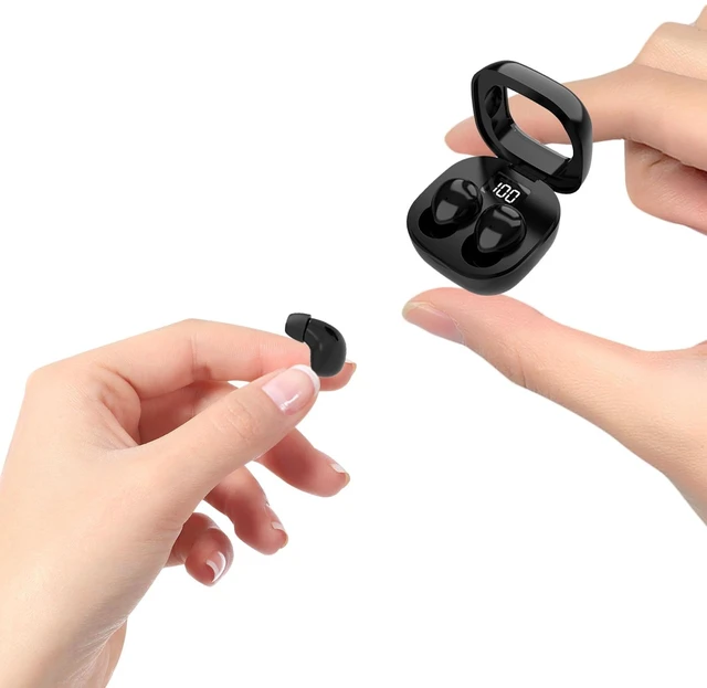 Main image of Small Mini Invisible Earbuds Wireless Bluetooth Ear Buds for Small Ears Discreet Smallest Sleep Earbuds For Small Ears Ear Buds Low Profile Tiny Skin Tone Sleeping Earbuds For Small Ear Canals