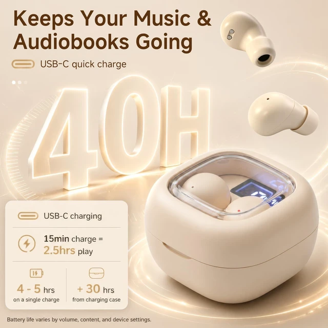 Alt view image 7 of 7 - Small Mini Invisible Earbuds Wireless Bluetooth Ear Buds for Small Ears Discreet Smallest Sleep Earbuds For Small Ears Ear Buds Low Profile Tiny Skin Tone Sleeping Earbuds For Small Ear Canals