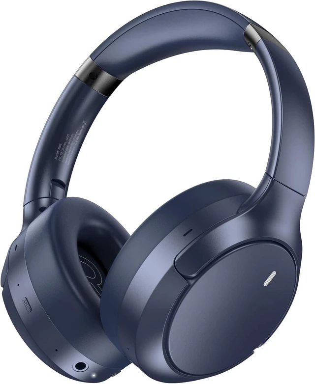 Main image of Hybrid ANC Wireless Over-Ear Headphones, 100H Playtime, Hi-Res Audio, Bluetooth 6.0, Multi-Mode Noise Cancellation, Comfort Fit, iOS & Android Compatible, Foldable Design, Travel-Friendly (Blue)