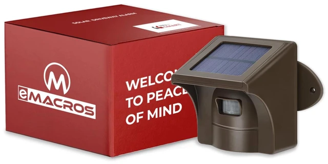 Main image of Solar Sensor ONLY (Base Not Included) - Not for Pre-2022 Versions 1/2 mile wireless detection range, solar-powered with rechargeable battery, weatherproof outdoor motion detector
