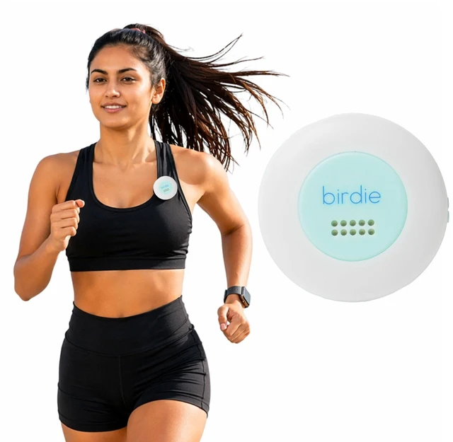 Main image of The Original Personal Safety Alarm Disc for Bikes, Hikes, and Late Nights - Loud Siren, LED Light for Extra Visibility, Rechargeable, Handsfree, Lightweight, Water Resistant (Aqua)