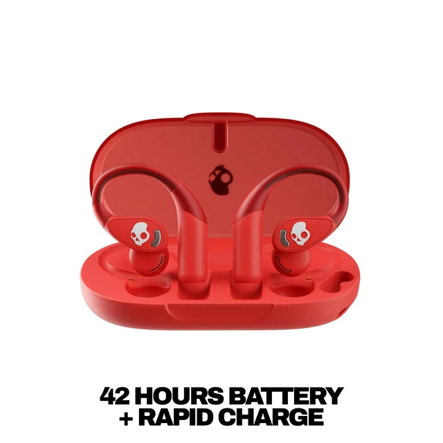 Alt view image 3 of 7 - Push 540 Open Wireless Open-Ear Bluetooth Earbuds - Plasma Sweat and Water Resistant, 42 Hours Battery, Detachable Neckband, Secure Over-Ear Fit, Running Outdoors, Exercise, Gym
