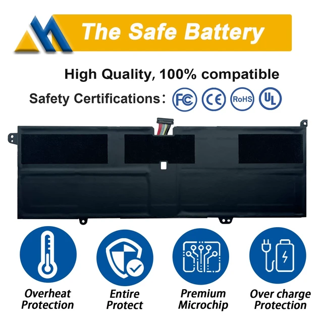 Alt view image 3 of 6 - L18M4PH0 L18C4PH0 Laptop Battery Replacement for Lenovo Yoga C940-14IIL Yoga C940 15irh 14 Series 5B10T11585 5B10W67374 5B10T11586 5B10W67180 7.68V 60Wh 7820mAh 4-Cell