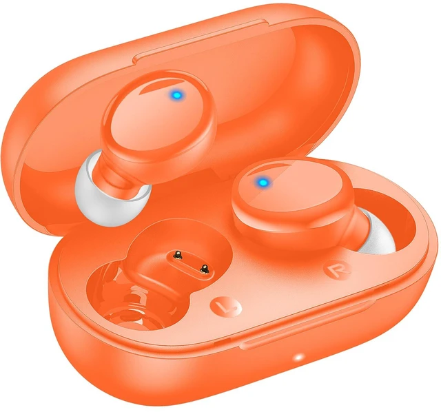 Main image of True Wireless Earbuds Bluetooth 5.4, in Ear Headphones 48H Playtime,Light Weight, Built in Mic, Premium Sound with Deep Bass, Clear Calls for Sports Workout Orange