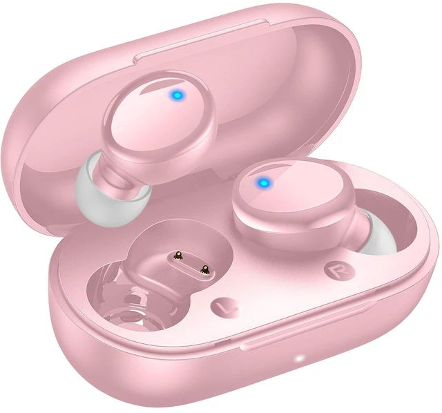 Main image of True Wireless Earbuds Bluetooth 5.4, in Ear Headphones 48H Playtime,Light Weight, Built in Mic, Premium Sound with Deep Bass, Clear Calls for Sports Workout Pink