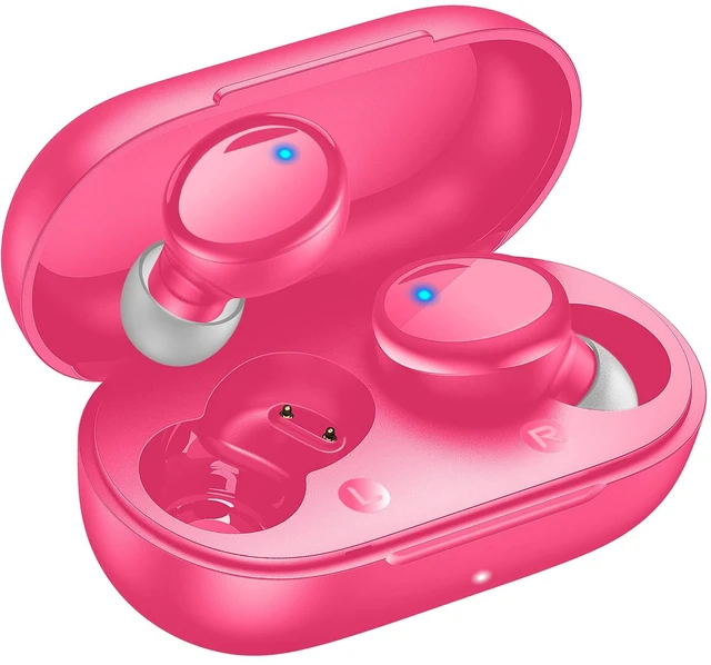 Main image of True Wireless Earbuds Bluetooth 5.4, in Ear Headphones 48H Playtime,Light Weight, Built in Mic, Premium Sound with Deep Bass, Clear Calls for Sports Workout Hot Pink