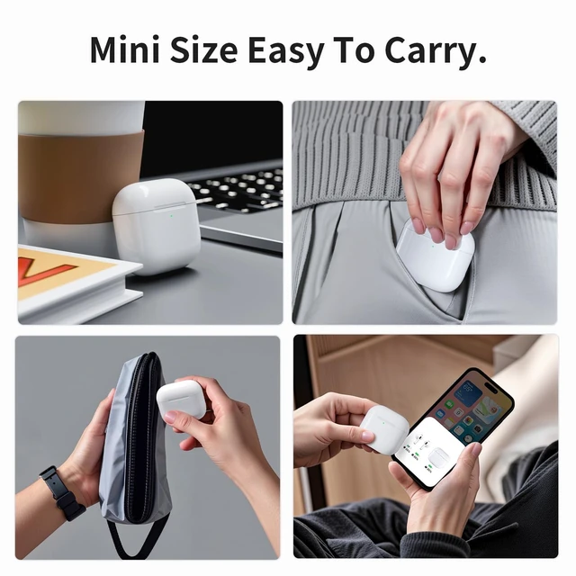 Alt view image 7 of 7 - Replacement Charging Case for AirPods 4th Generation,AirPods 4th Charging Case with Bluetooth Button for Pairing,No Earbuds AirPods 4th Charger Case
