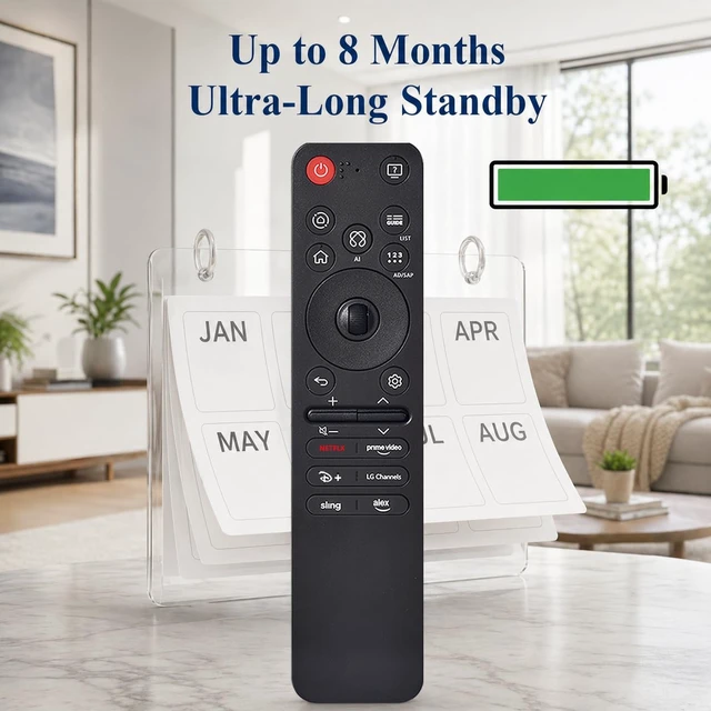 Alt view image 7 of 7 - Magic AI Voice Remote for LG Smart TV,2019-2025 Replacement Control for All LG Webos Nanocell C5, B5, G5, M5,4K,8K,for AN-MR25GA/MR24GA/MR23GA/MR22GA/MR21GA/MR20GA/MR19BA