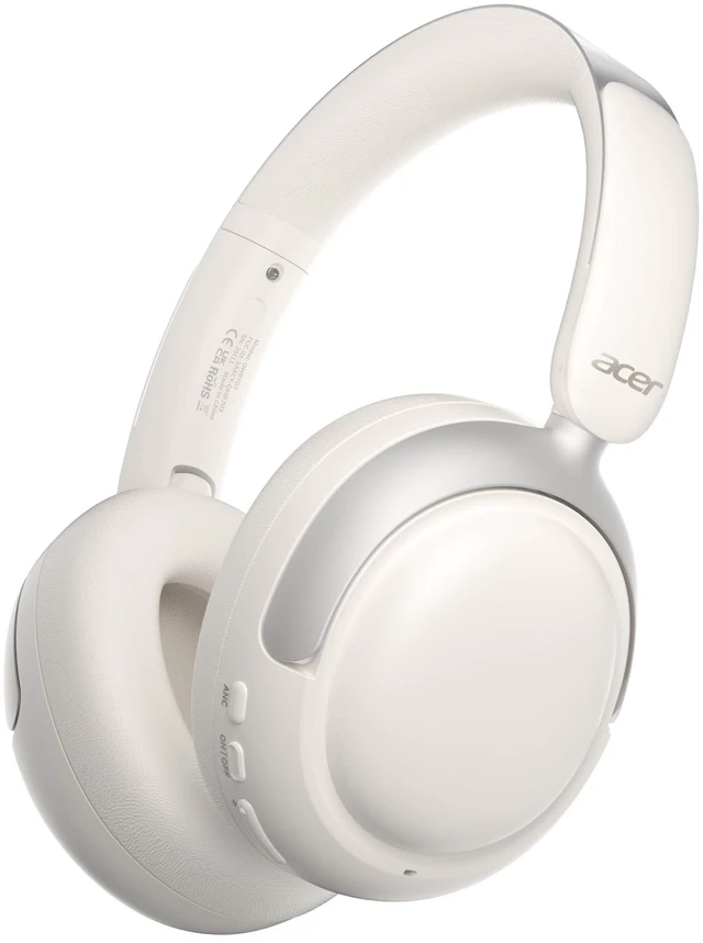 Main image of OHR703 Adaptive Noise Cancelling Bluetooth Headphones, Over Ear, Cream Hi-Res LDAC wireless audio, 45dB Hybrid noise cancelling, Transparency mode, 160H Long battery life for travel, Bluetooth 6.0