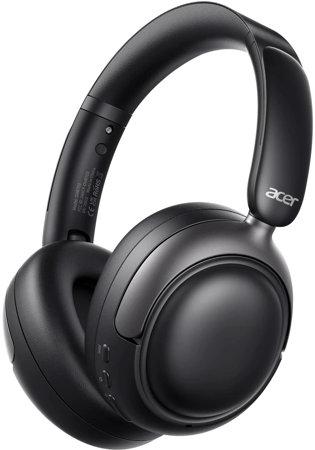 Main image of OHR703 Adaptive Noise Cancelling Bluetooth Headphones, Over Ear, Black Hi-Res LDAC wireless audio, 45dB Hybrid noise cancelling, Transparency mode, 160H Long battery life for travel, Bluetooth 6.0