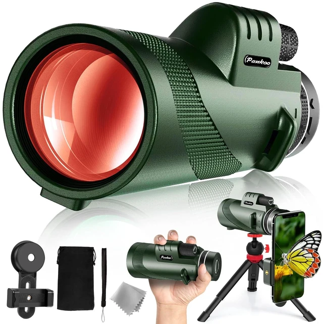 Main image of 40X60 Monocular Telescope, High Power Monocular for Adults with Phone Adapter & Tripod & Hand Strap, Equipped with BAK4 Prism for Bird Watching