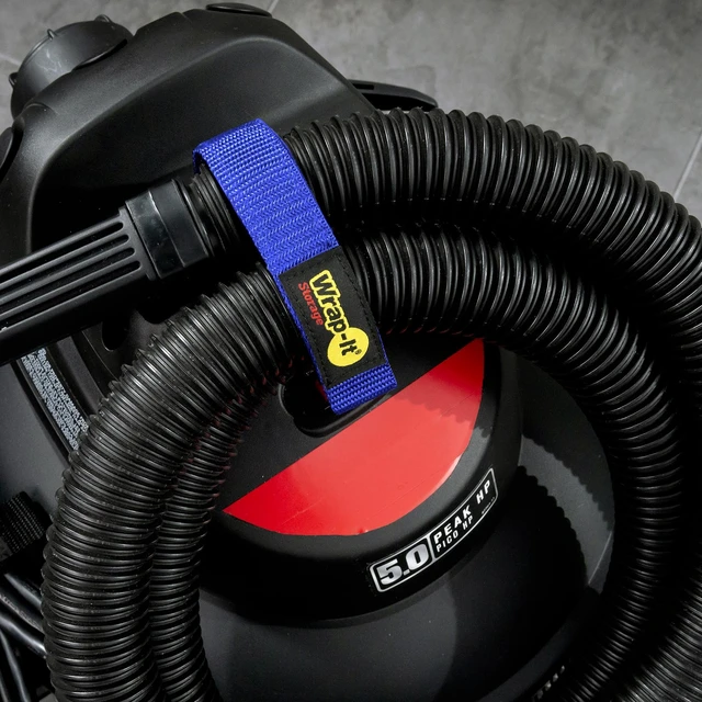 Alt view image 2 of 7 - Quick-Straps by - 18" (8-Pack) Blue Hook and Loop Hose and Cable Organizers