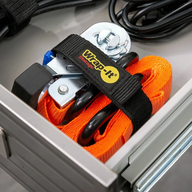 Alt view image 5 of 7 - Quick-Straps by - 18" (8-Pack) Black Hook and Loop Hose and Cable Organizers
