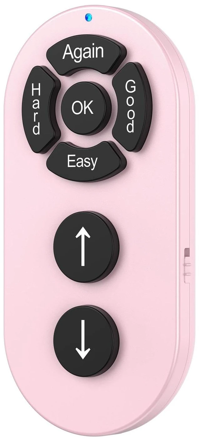 Main image of Remote for Anki,No Remap,Compatible with Mac,PC,iOS,Android,Pink Screen-Matched Button Labels, Fast Pair, No Add-ons, For Mac/iPad/iPhone/Android/Windows, Portable Design