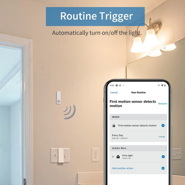 Alt view image 2 of 6 - Zigbee Motion Sensor 2 Pack, Zigbee Hub Required, Pet Friendly, Work with Home Assistant,SmartThings, Aeotec,Homey, Hubitat or Echo Devices with Built-in Zigbee hub