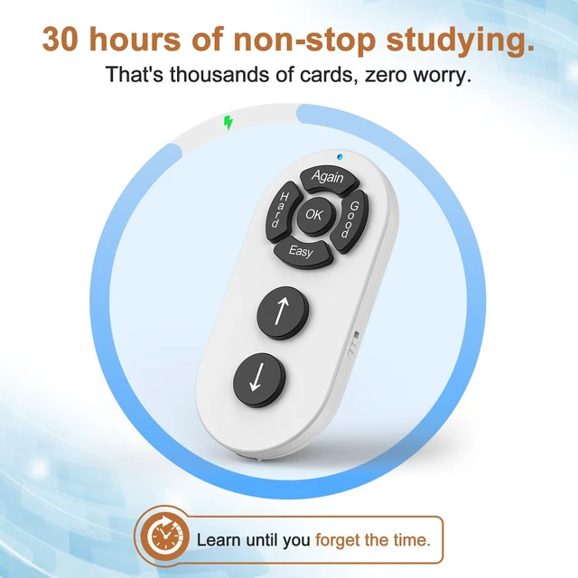 Alt view image 5 of 7 - Remote for Anki,No Remap,Compatible with Mac,PC,iOS,Android,White Screen-Matched Button Labels, Fast Pair, No Add-ons, For Mac/iPad/iPhone/Android/Windows, Portable Design