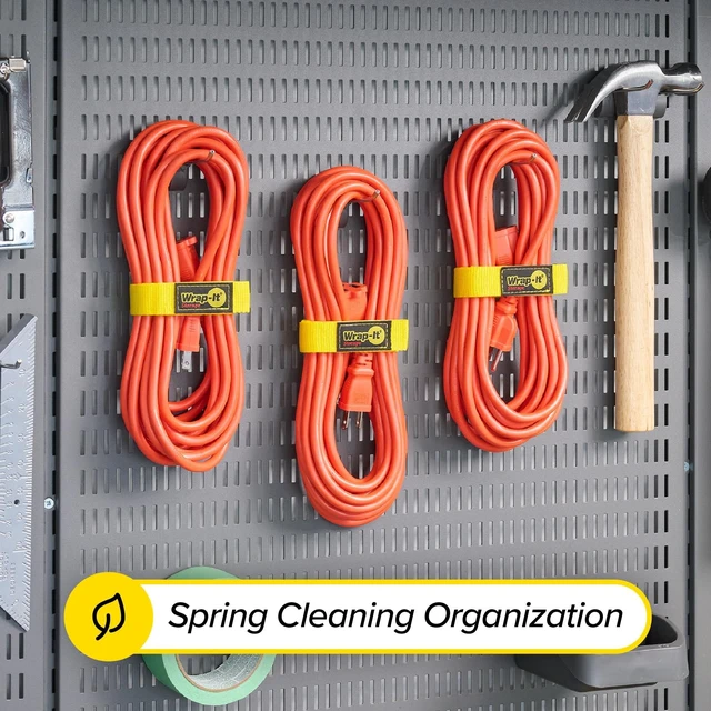 Alt view image 5 of 7 - Quick-Straps by - Assorted 12-Pack Multicolor Hook and Loop Hose and Cable Organizers