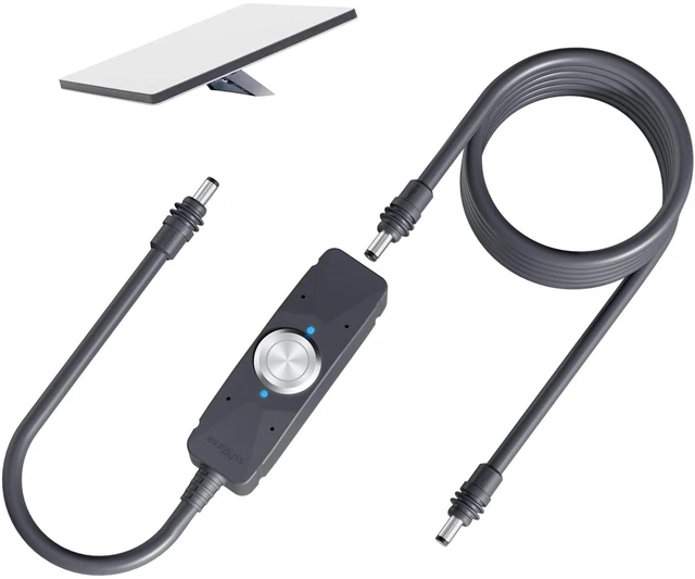 Main image of 6.4FT Starlink Mini Cable, Waterproof Power Switch with DC Cable for Minis and Gen 3, 16AWG Extension Cable & Power Adapter with One-Touch Metal Button & Dual LEDs for RV