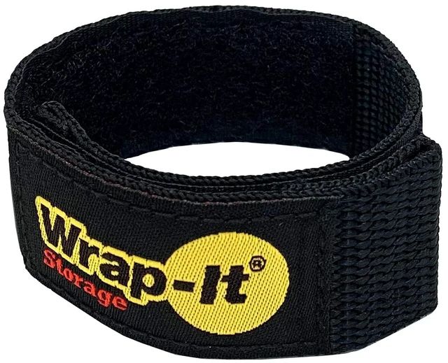 Main image of Quick-Straps by 9 (12-Pack) Black Hook and Loop Straps for Hose and Cord Storage and Organization