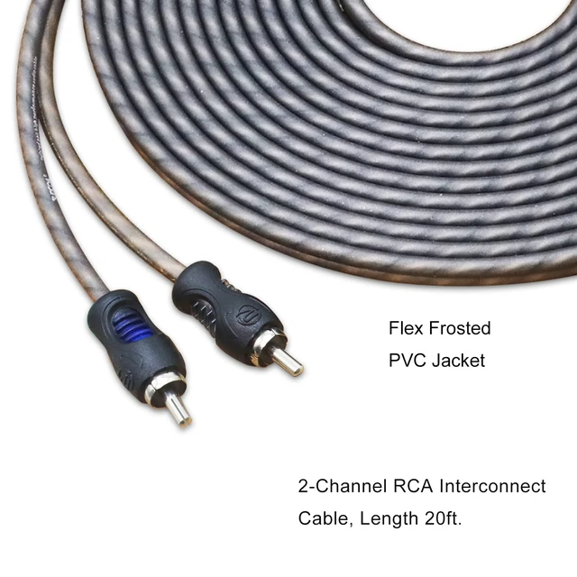 Alt view image 5 of 6 - RCI220 20ft 2-Channel RCA Audio Cable Twisted Pair Noise Reduction 100% Oxygen Free Copper