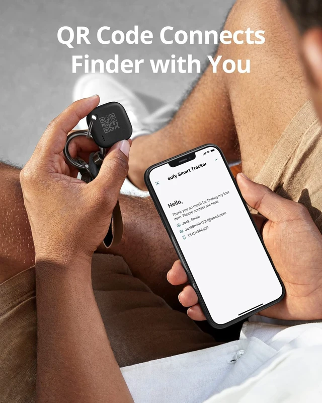 Alt view image 3 of 7 - by Anker SmartTrack Link (Black, 4-Pack), Android not Supported, Works with Apple Find My (iOS only), Key Finder, Bluetooth Tracker for Earbuds and Luggage, Phone Finder, Water Resistant