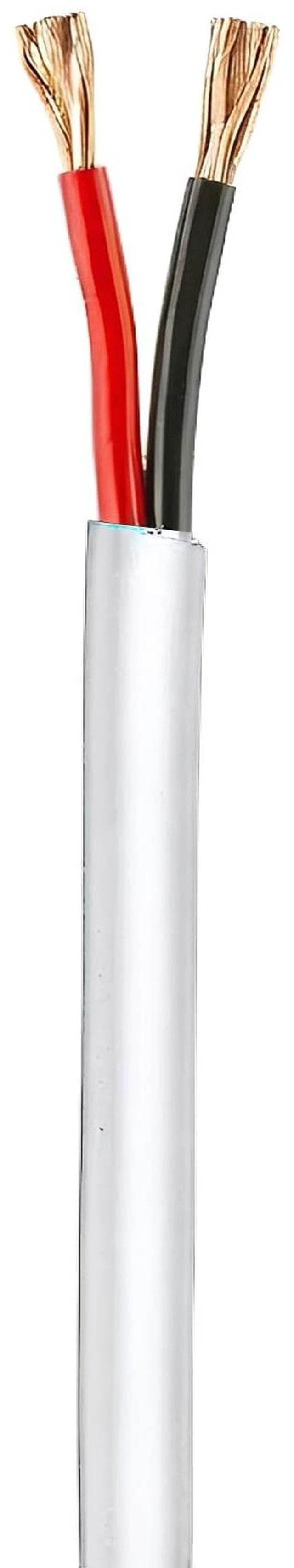 Alt view image 6 of 6 - 18-2 Gauge Low Voltage Stranded Cable Wire - 1000 ft, 18 AWG, PVC Jacket - for Security Systems, Alarm, Audio, Control, Intercom, and Speaker Applications (White, 18-2)