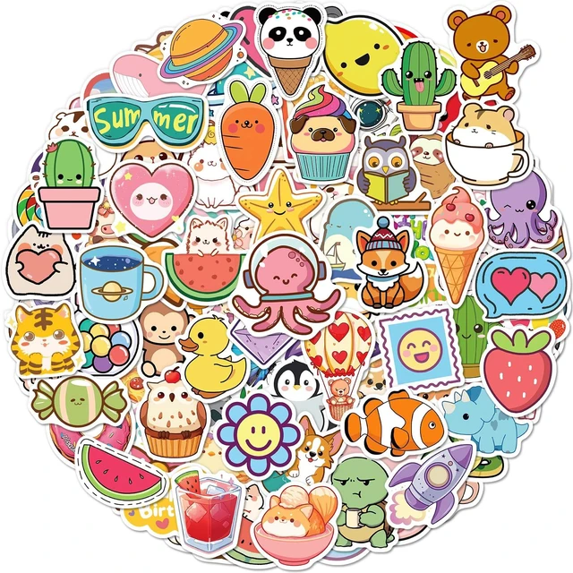 Main image of 600 Pcs Stickers for Kids, Cute Kids Water Bottle Stickers, Waterproof Vinyl Sticker Pack, Party Favors Goodie Bags Stuffers Kid Classroom Prizes for Elementary Students