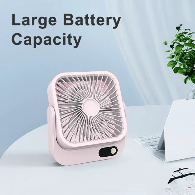 Alt view image 2 of 7 - Magnetic Cruise Ship Approved Fan, 5000mAh Battery Operated Portable Fan with 5 Speeds, Magnetically Sticks on Cabin Ceilings and Walls, Cruise Essentials 2026 - Pink