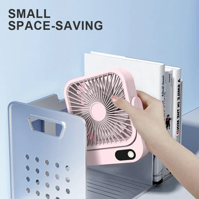 Alt view image 3 of 7 - Magnetic Cruise Ship Approved Fan, 5000mAh Battery Operated Portable Fan with 5 Speeds, Magnetically Sticks on Cabin Ceilings and Walls, Cruise Essentials 2026 - Pink