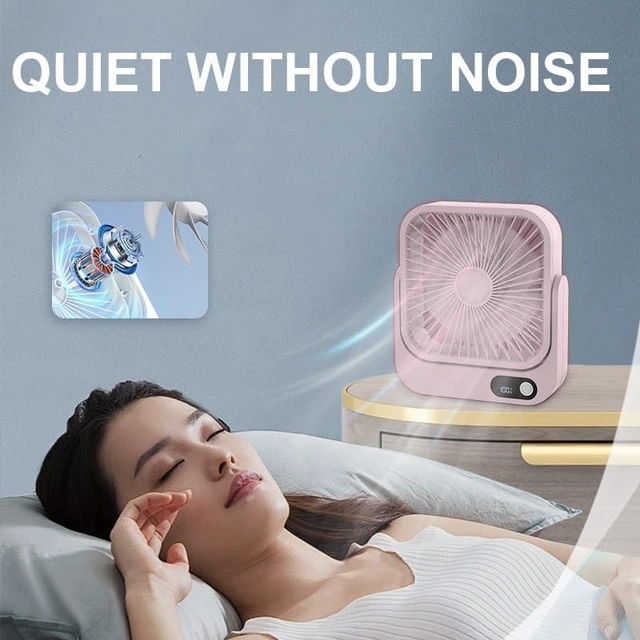Alt view image 4 of 7 - Magnetic Cruise Ship Approved Fan, 5000mAh Battery Operated Portable Fan with 5 Speeds, Magnetically Sticks on Cabin Ceilings and Walls, Cruise Essentials 2026 - Pink