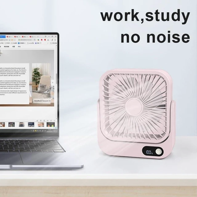 Alt view image 5 of 7 - Magnetic Cruise Ship Approved Fan, 5000mAh Battery Operated Portable Fan with 5 Speeds, Magnetically Sticks on Cabin Ceilings and Walls, Cruise Essentials 2026 - Pink