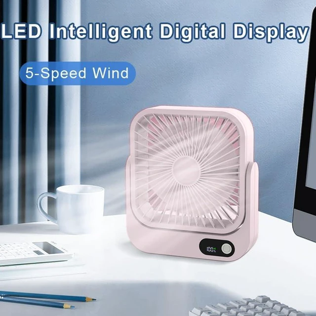 Alt view image 6 of 7 - Magnetic Cruise Ship Approved Fan, 5000mAh Battery Operated Portable Fan with 5 Speeds, Magnetically Sticks on Cabin Ceilings and Walls, Cruise Essentials 2026 - Pink