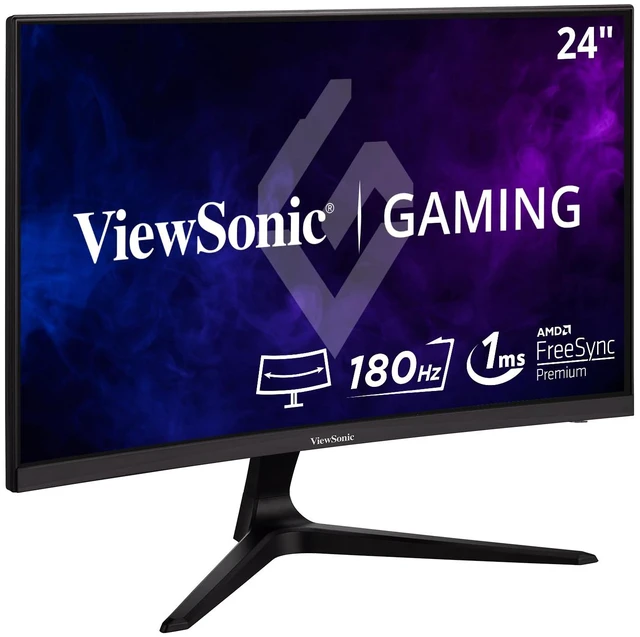 Main image of VX2418C 24 Inch 1080p Curved Gaming Monitor, 180Hz, 1ms, HDMI Immersive 1500R Gameplay With AMD FreeSync Premium, DisplayPort, Low Input Lag, Dual 2W Speakers For PC Desk And Mac Setups