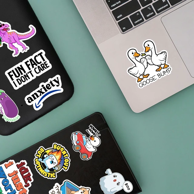 Alt view image 7 of 7 - 412PCS Funny Holographic Stickers for Adults, Waterproof Vinyl Pack Sarcastic Relatable Meme Decals for Laptop, Water Bottle, Phone, Kindle, Journal, Scrapbooking, No Repeats