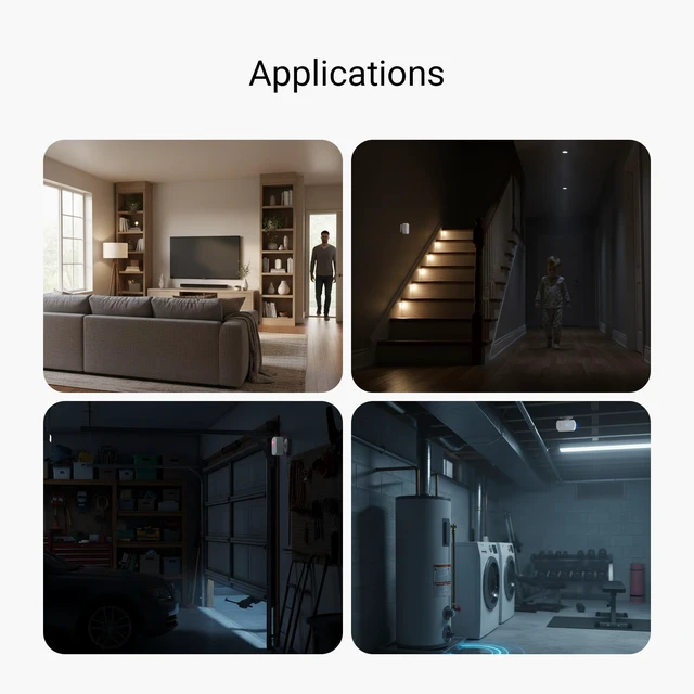 Alt view image 6 of 7 - Indoor Radar Motion Sensor RT, YS7806 Motion/No-Motion Alerts, Adjustable Sensitivity, Up to 2-Year Battery, LoRa Protocol Up to 2034 Feet, Hub Required