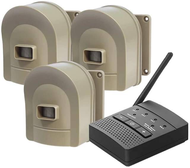 Main image of 1/2 Mile Driveway Alarm Wireless Outdoor Motion Sensor System Driveway Sensor Alert System Weatherproof Security Sensor & Detector Protect Outdoor/Indoor Property