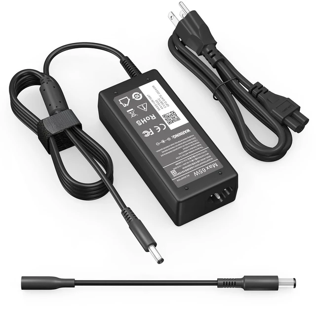 Main image of 65W Charger Compatible with Dell Laptop Charger, AC Adapter for Inspiron 15/17/13/11 3000 5000 7000 Series,Vostro 15/14/13 3000 5000 Series Laptop