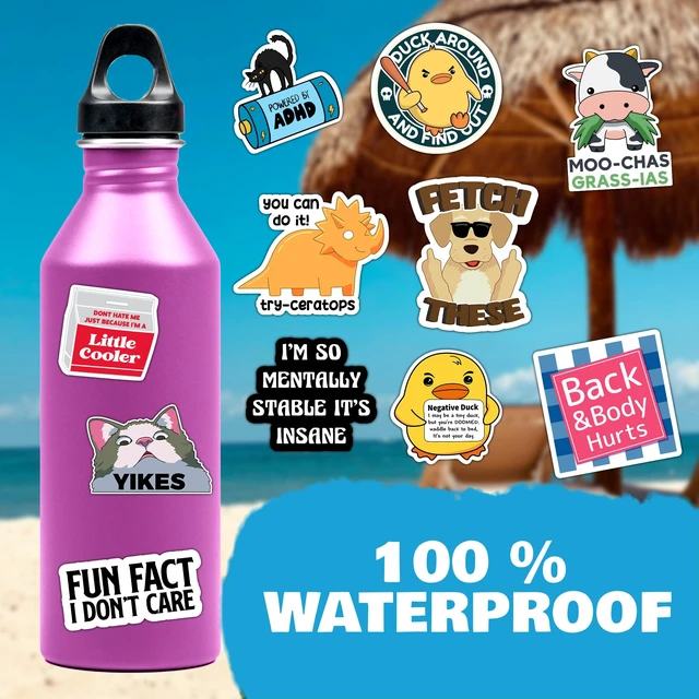 Alt view image 5 of 7 - 300 Pcs Funny Stickers for Adults Meme Water Bottles Decals Pack Waterproof Cool Sticker for Laptop, Bumper, Phone, Hard Hats, Sarcastic, Scrapbooking Decals