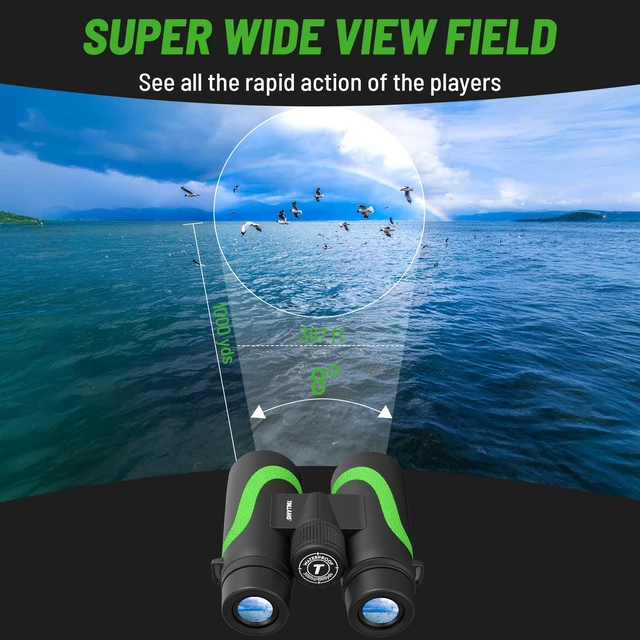 Alt view image 5 of 7 - 15x55 UHD Binoculars for Adults High Powered with Phone Adapter - Large View, BAK4 Prism, Waterproof, Lightweight for Bird Watching, Hunting, Cruise, Travel, Camping (Green)