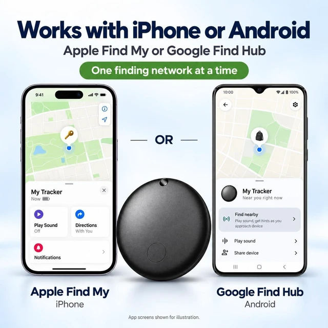 Alt view image 2 of 7 - GPS Tracker for Vehicles, Car Tracker Hidden No Monthly Fee, Real Time Vehicle Tracking Device No Subscription No SIM Card, Apple Find My & Google Find Hub, IP68 Waterproof for Cars Motorcycles Trucks