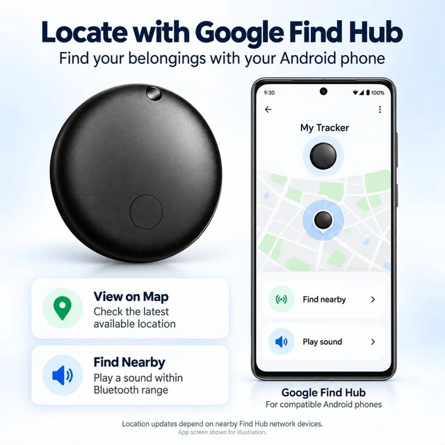 Alt view image 5 of 7 - GPS Tracker for Vehicles, Car Tracker Hidden No Monthly Fee, Real Time Vehicle Tracking Device No Subscription No SIM Card, Apple Find My & Google Find Hub, IP68 Waterproof for Cars Motorcycles Trucks