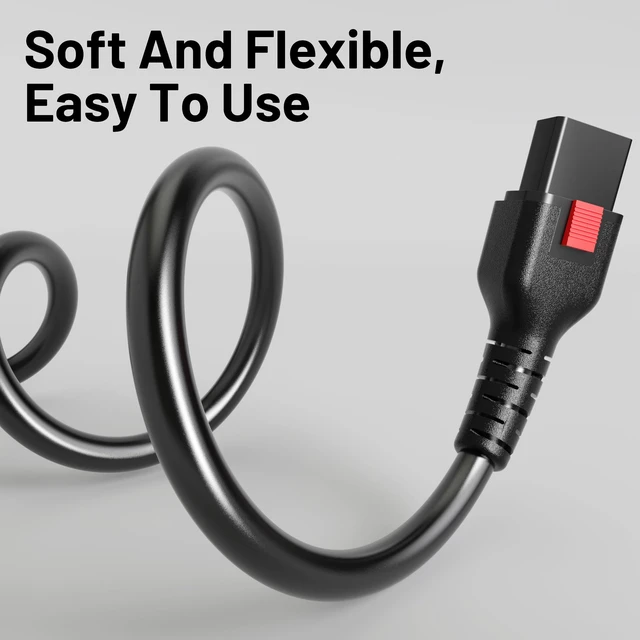 Alt view image 4 of 7 - Universal 9FT(2.75m) Power Cord 3 Prong C13 with Lock, Black Suitable for Electronics Computer, Monitor, Instant Pot, Treadmill, Copier, TV, Samsung, Dell, 14AWG 15A 125V 1875W