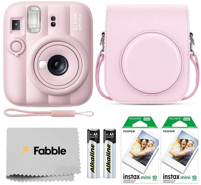 Main image of Instax Mini 13 Instant Film Camera Candy Pink Bundle with Groovy Case, Instax Mini Twin Pack Film 20 Exposures, Automatic Exposure, Close-Up Mode, Selfie Mirror (Candy Pink)