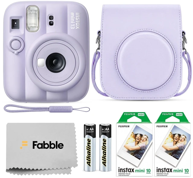 Main image of Instax Mini 13 Instant Film Camera Dreamy Purple Bundle with Groovy Case, Instax Mini Twin Pack Film 20 Exposures, Automatic Exposure, Close-Up Mode, Selfie Mirror